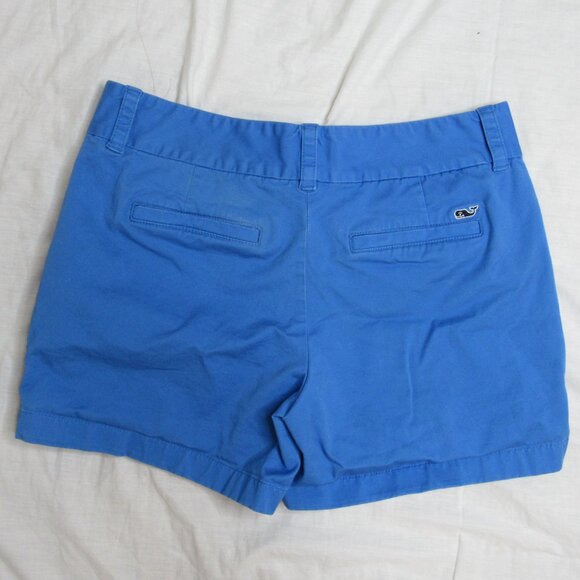 Vineyard Vines Blue Chino Everyday 4" Shorts Women's 2 - Picture 8 of 9